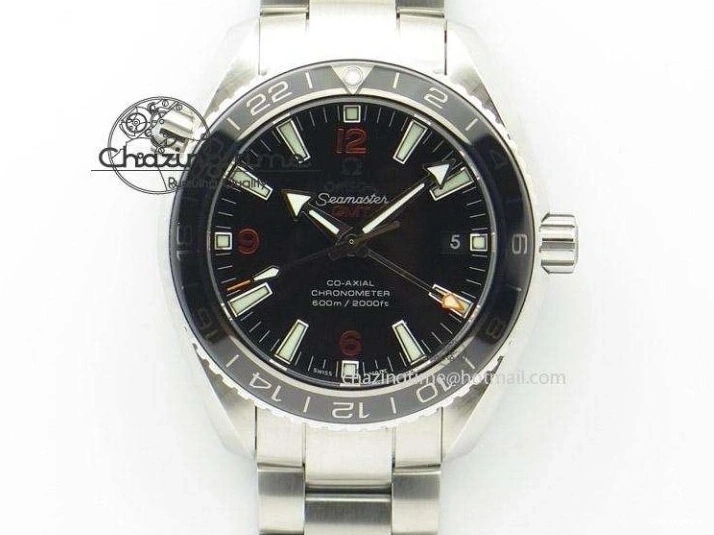 0404 Trendy 2016 Planet Ocean 43.5mm SS V6F Best Edition Black Dial On SS Bracelet A 8210